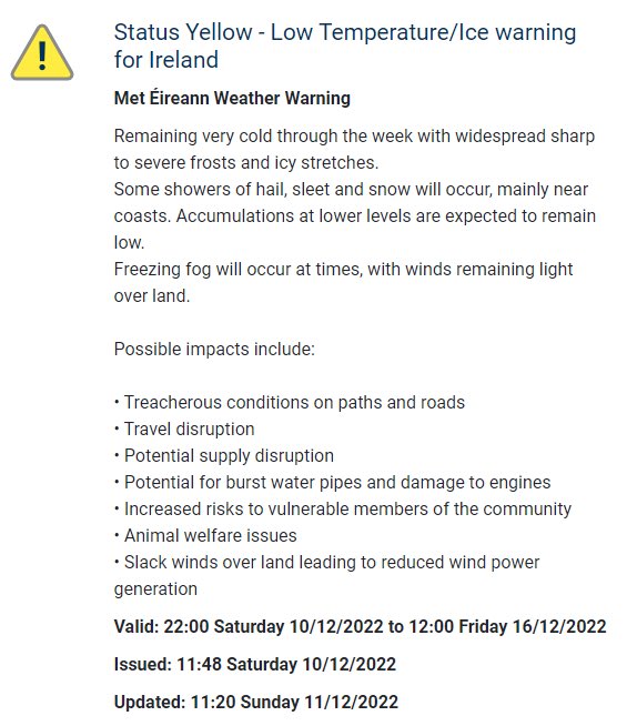 Icy road conditions and freezing fog are expected overnight reducing visibility on the roads❄️
⚠️ Use dipped headlights and fog lights in reduced visibility
⚠️Leave a greater gap between the vehicle in front of you
⚠️Slow down &amp; drive to the road conditions you are experiencing
