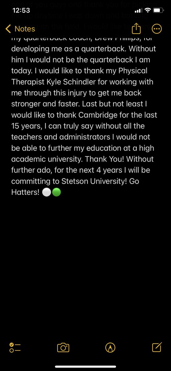 Christoff_7's tweet photo. Committed ⚪️🟢! Thank you Lord 🙌🏽! #GoHatters @StetsonFootball @coachbshep @coachbkyoung @CoachStanleyCCS @PhillipsQBA https://t.co/xJhRifLxZ2
