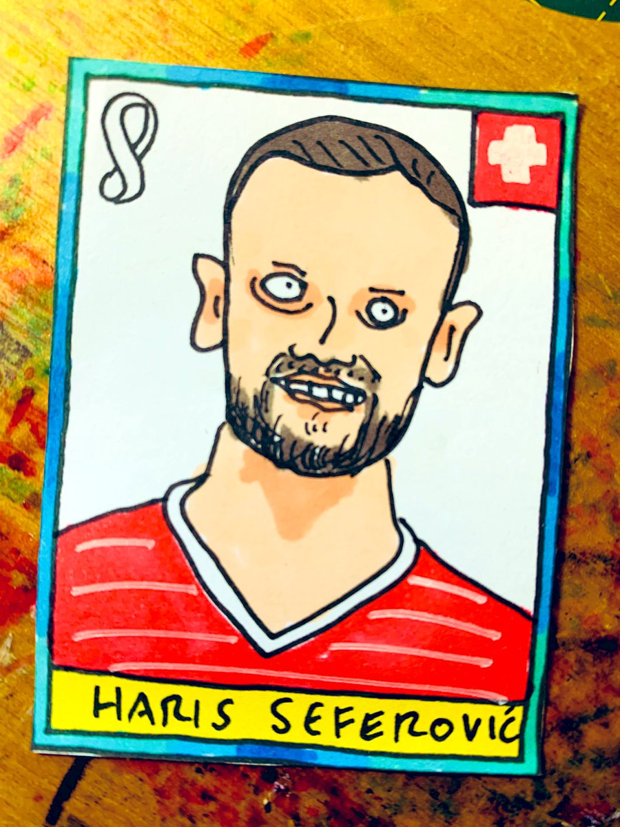 CheapPanini's tweet image. Quiet evening. Time for some bad drawings.

453 down
217 to go

If you’ve enjoyed this buffoonery throughout the World Cup, please do donate to our amnesty appeal. Our target is looking a bit of a stretch at the moment 😕

➡️ justgiving.com/fundraising/no…