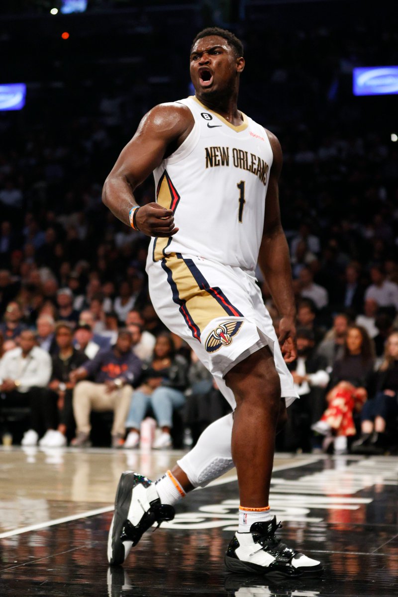 BleacherReport's tweet photo. Zion is a top __ player in the league right now? https://t.co/RnVKlDoThZ