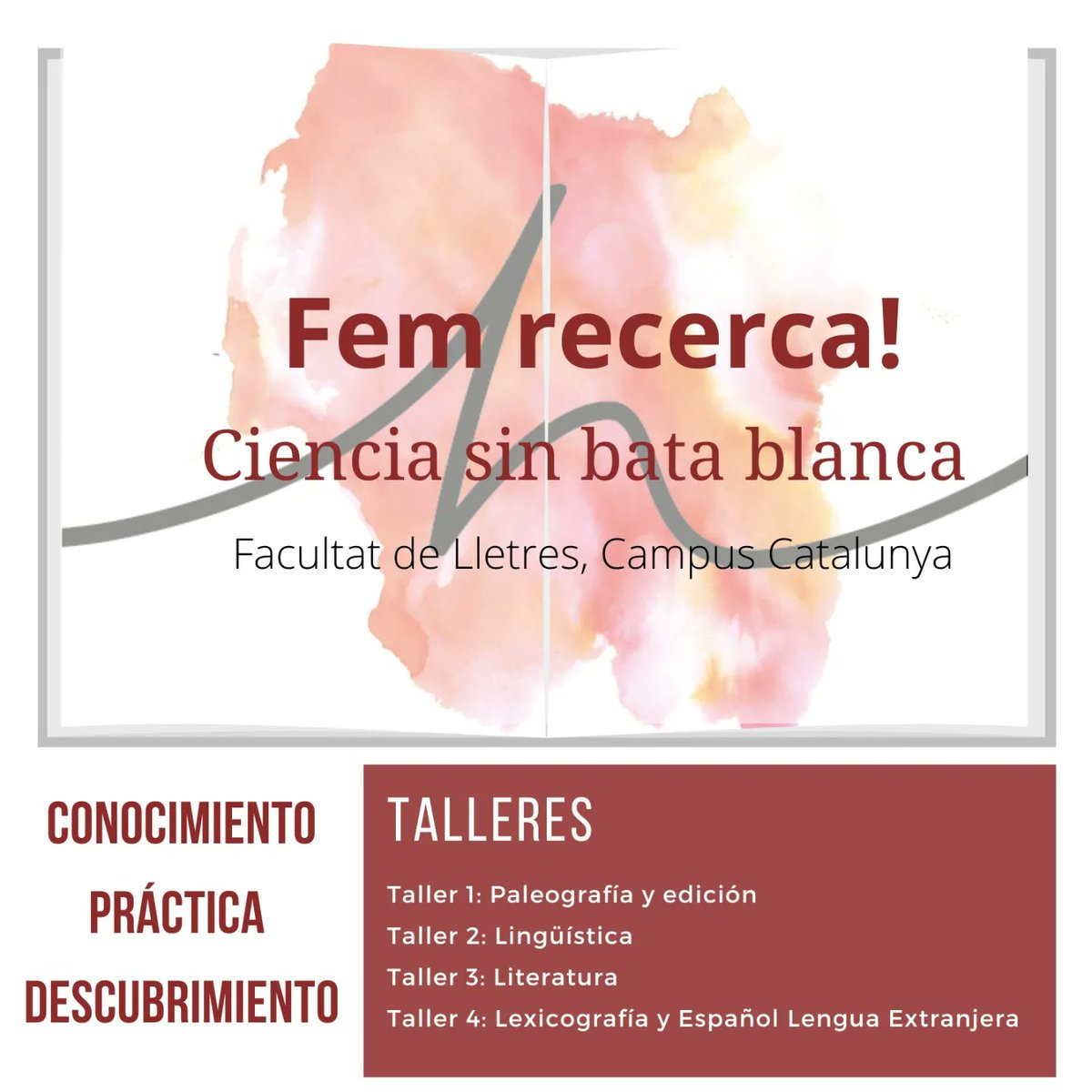 romaniquesURV's tweet photo. Empezamos la semana con el taller para estudiantes de secundaria y bachillerato "Ciencia sin bata blanca". Los estudiantes que participen descubrirán cómo hacemos ciencia sin necesidad de llevar puesta una bata blanca.
@cienciaURV @lletresURV @sredURV #secundaria #hispanicas https://t.co/Rrvnlko9JM