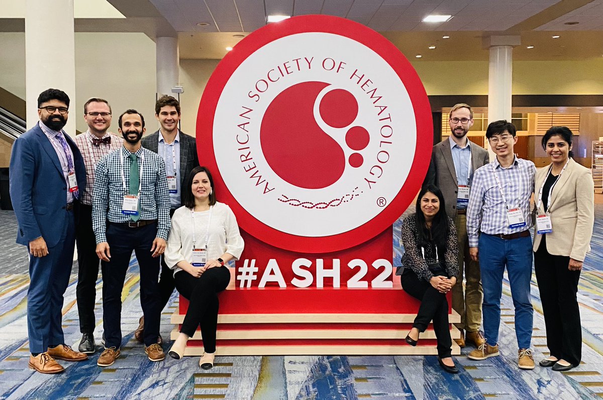 KMirza's tweet photo. With our incredible @LoyolaOnc fellow team at #ASH22 - honored to be a small part of the education journey of these incredible folks! #PathAtASH  

(please tag anyone I missed) https://t.co/KRY2dNkYa8