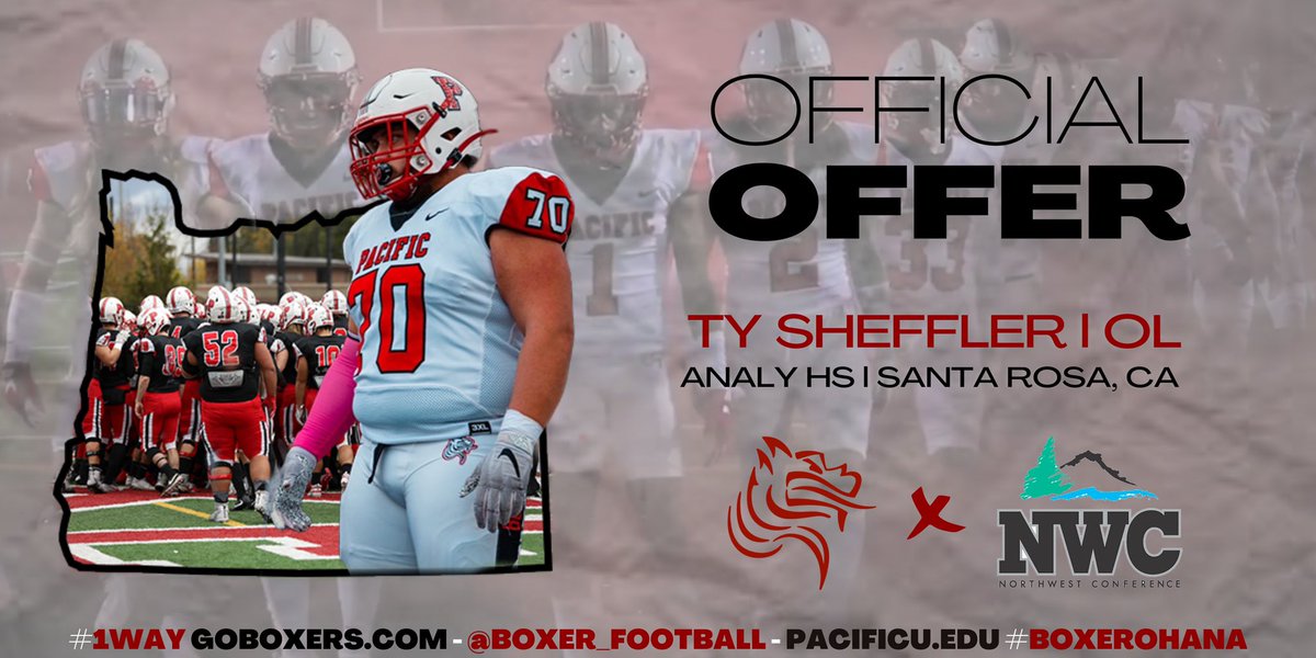 Excited to announce my 2nd offer from Pacific University (Oregon)! 

<a href="/CoachJCraft/">Coach Jim Craft</a> <a href="/CoachFalc/">Ian Falconer</a> <a href="/Coach_Taura/">Kit Taura</a> <a href="/westcoastpreps_/">West Coast Preps</a> <a href="/JerodBrown_/">Jerod Brown</a>