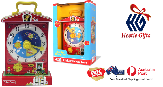 HecticGifts's tweet photo. First Introduced to the world back in 1968 the Fisher-Price Teaching Clock is yesterday’s Retro Classic  for the kids of today!

https://t.co/RmU4o73gya
 
#New #HecticGifts #FisherPrice #RetroSeries #MusicBox #TeachingClock #Clock #time #Design1968 #Nostalgic #FreeShipping https://t.co/6yNqjHkqKf