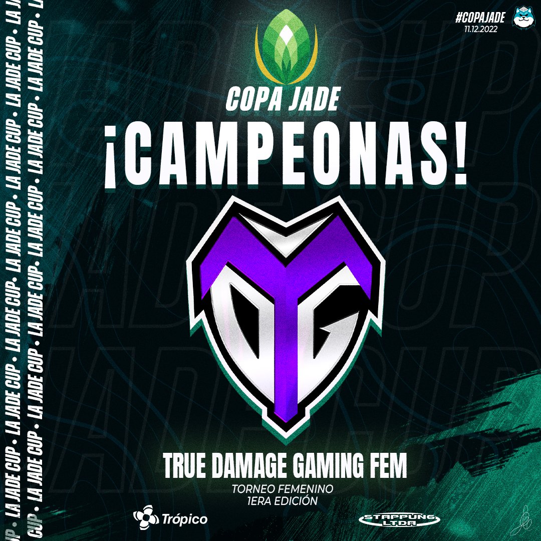 RDP_ESPORTSGG's tweet photo. @TrueDamageSport SON LAS CAMPEONAS DE LA #CopaJade 
FECILIDADES!! https://t.co/Q5NWcYMJWn