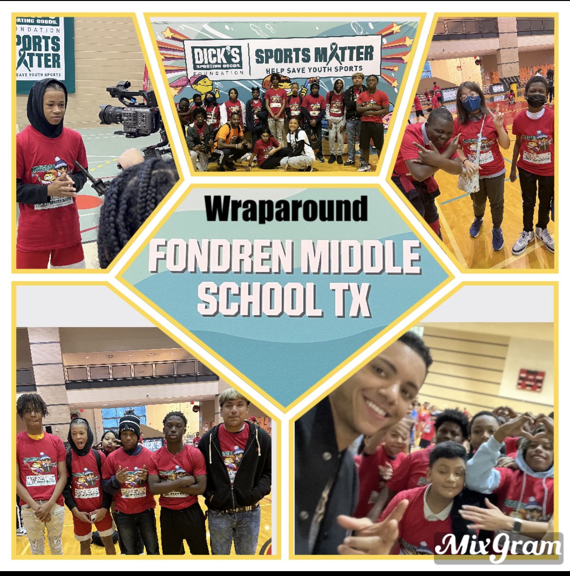 CarltonWildman's tweet photo. Fondren Middle School student-athletes had an absolute blast at Dicks Sports Matter Day. @DICKS @goodsportsinc @HISD_Wraparound @SMahario @MsStewartHISD @FondrenMS_HISD https://t.co/7Sr8JBldxV