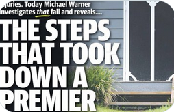 appleshk's tweet photo. Is #MichaelWarner still in hiding after this embarrassing, unhinged front page, or has he slithered back to the #AFL pages? #heraldsun #Danslide2 #springst https://t.co/m9pfG0bAR0