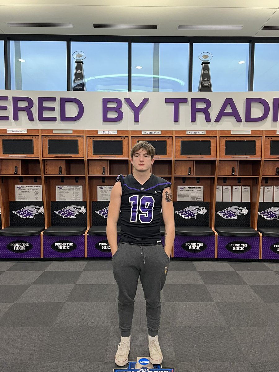 After a great official visit and talk with <a href="/CoachMartin36/">Beau Martin</a> I’m grateful to announce I’ve received an offer from the University of Wisconsin Whitewater!!! <a href="/wthsfb/">WTHS Blue Devil FB</a> <a href="/PrepRedzoneIL/">Prep Redzone Illinois</a> <a href="/DeepDishFB/">DEEP DISH FOOTBALL</a> <a href="/EDGYTIM/">Timothy “EDGYTIM” OHalloran</a>