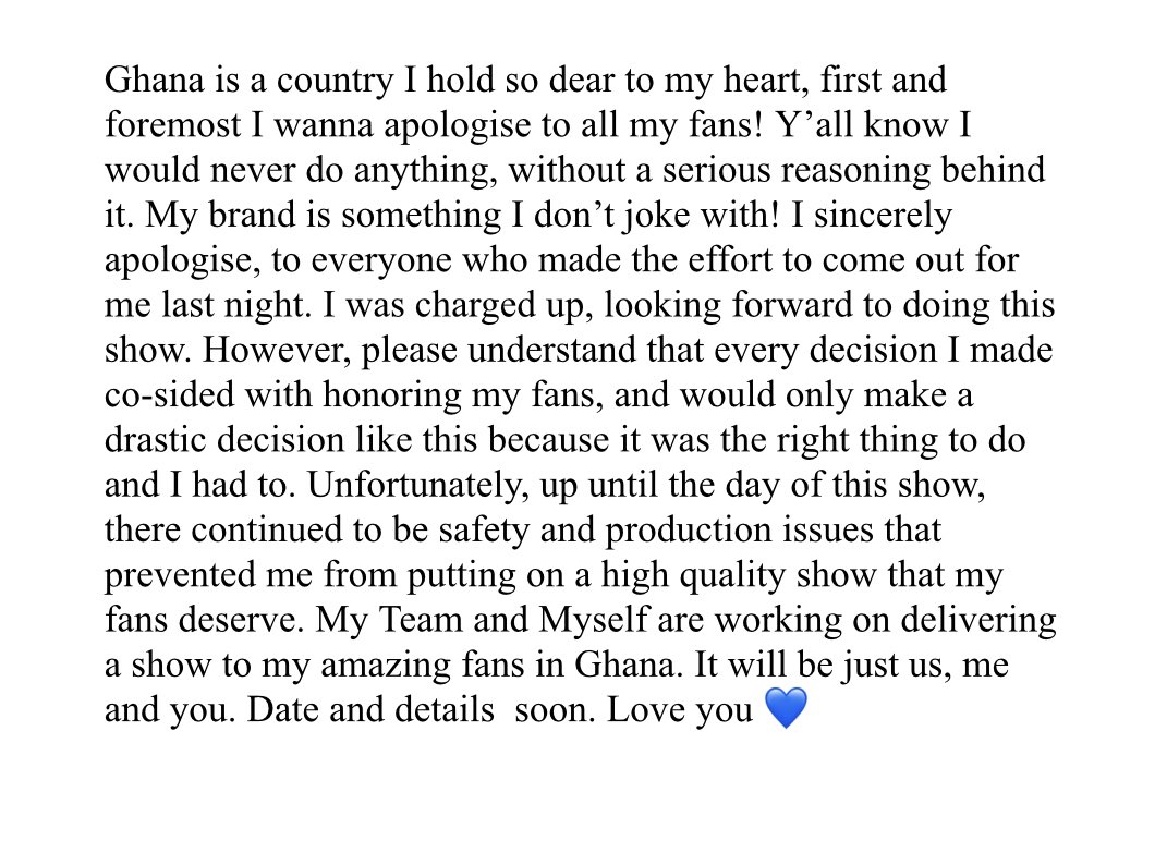 wizkidayo's tweet image. Love you Ghana 🇬🇭💙