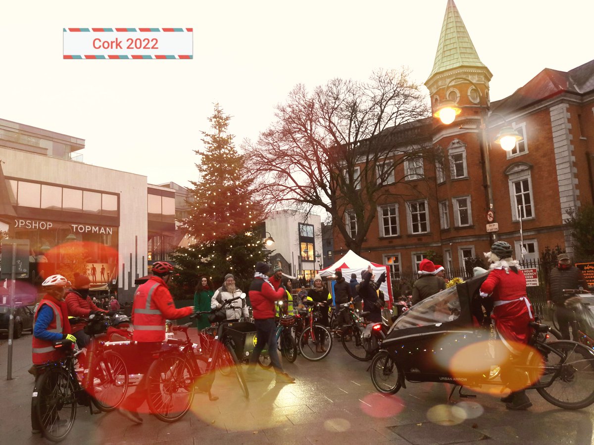 Chris Wolny 🇵🇱💯🇮🇪 #Cork #CCFC84PL #CorkGreens (@chriswolny) on Twitter photo We did it! Circa 50 cyclists was seen riding & freezing in Christmas mood today. We checked old & new cycle lanes in city centre. Thanks to <a href="/rep_of_bike/">Republic of Bike</a> <a href="/CorkCyclingCrew/">Cork Cycling Campaign</a> <a href="/lee2sea/">Lee2Sea: A Unique Multipurpose Active Travel Route</a> <a href="/CorkCombikes/">Cork Community Bikes</a> We did it! Circa 50 cyclists was seen riding & freezing in Christmas mood today. We checked old & new cycle lanes in city centre. Thanks to <a href="/rep_of_bike/">Republic of Bike</a> <a href="/CorkCyclingCrew/">Cork Cycling Campaign</a> <a href="/lee2sea/">Lee2Sea: A Unique Multipurpose Active Travel Route</a> <a href="/CorkCombikes/">Cork Community Bikes</a>