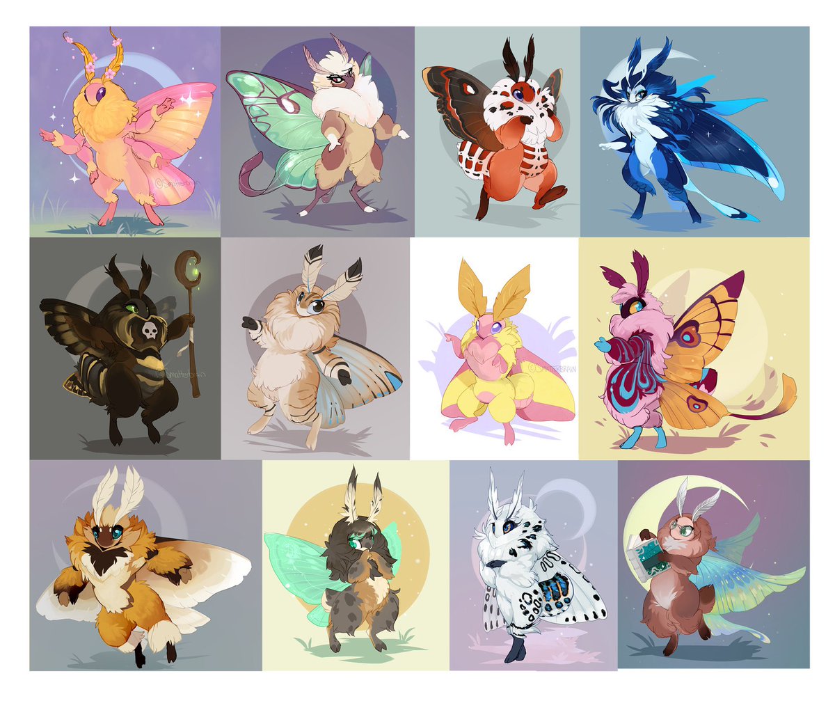 Smatterbrain's tweet photo. Everyone’s doing a giveaway so I might as well too! Enter for a chance to win a custom Mothperson design from me.

Rules: 

- Retweet
- No giveaway accounts

Ends January 5th https://t.co/0ml9kn8qfV