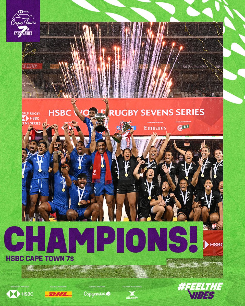 Congratulations Samoa and New Zealand, you are the kings and queens of the #CapeTown7s 🏆

#FeelTheVibes