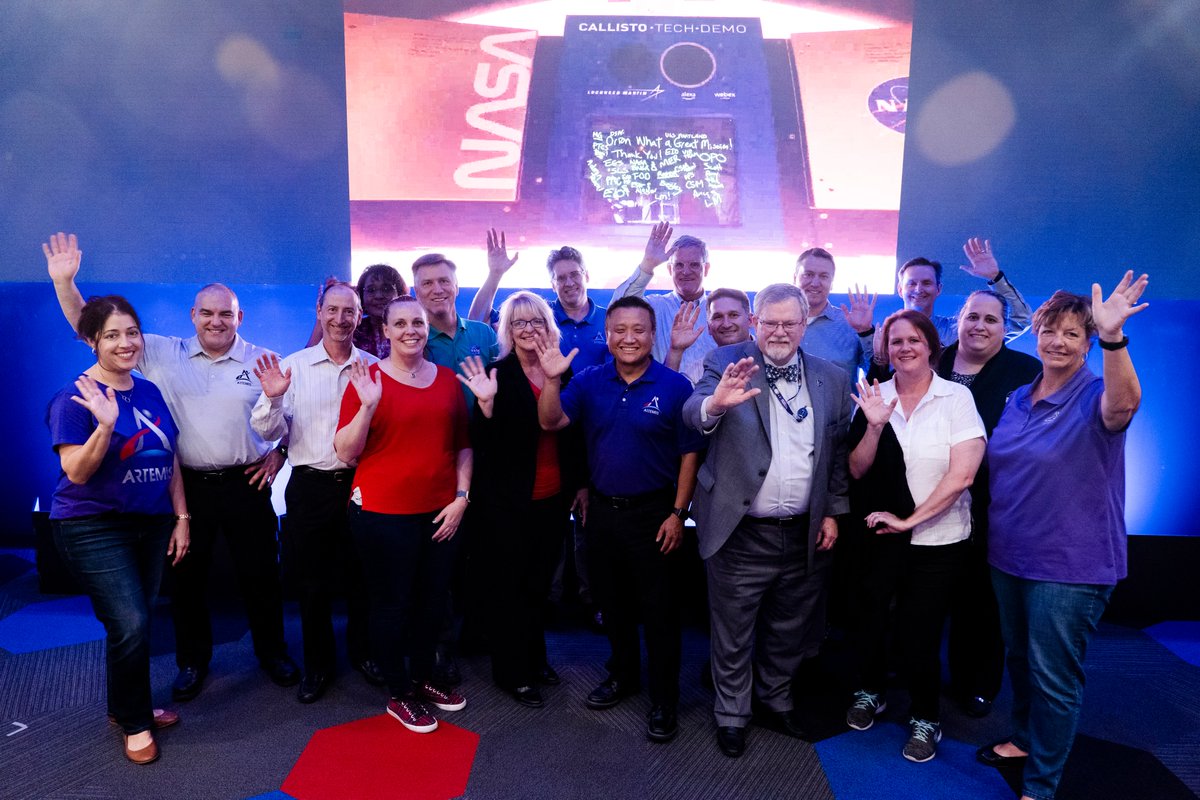 As <a href="/NASA_Orion/">Orion Spacecraft</a> prepared to return to Earth some of our team took a moment to send a thank you note to space. Thank you to the <a href="/NASA_SLS/">ARCHIVED: NASA_SLS</a>, <a href="/NASAGroundSys/">ARCHIVED: NASA's Exploration Ground Systems</a>, and @ESA teams and contractors in all 50 states and 10 European countries for sending us on this fantastic journey!