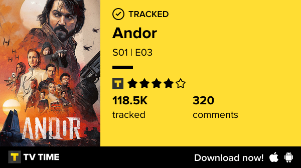 lilkdm's tweet photo. I've just watched episode S01 | E03 of Andor! https://t.co/lCzOPrXEpS #tvtime https://t.co/eV852guzoB