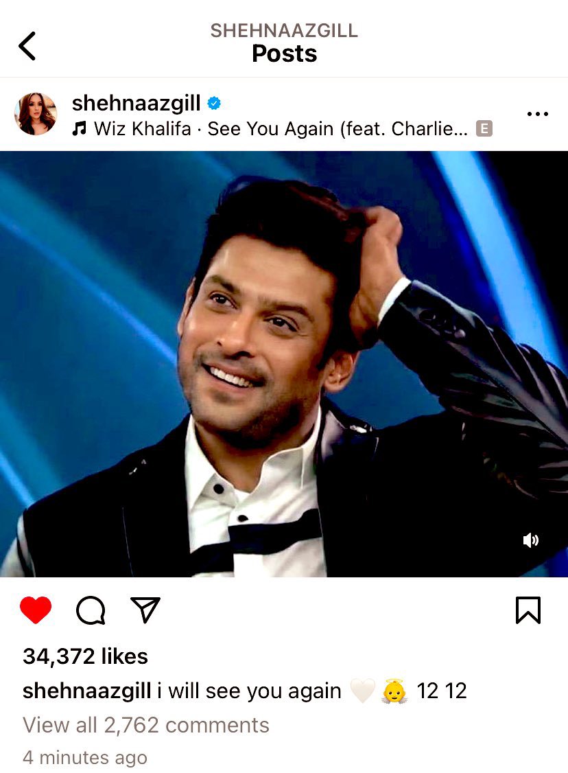 <a href="/ishehnaaz_gill/">Shehnaaz Gill</a> Woh Tera hai Aur Tera hi Rahega ♾️🧿 
#SidNaazForever in our heart  🙌🏻🤞🧿
#Sidnaazian Haq se 👍
#SidNaaz is our emotions 😘🤗

#HBDSidharthShukla #SidharthShukla 
#SidharthShuklaLivesOn