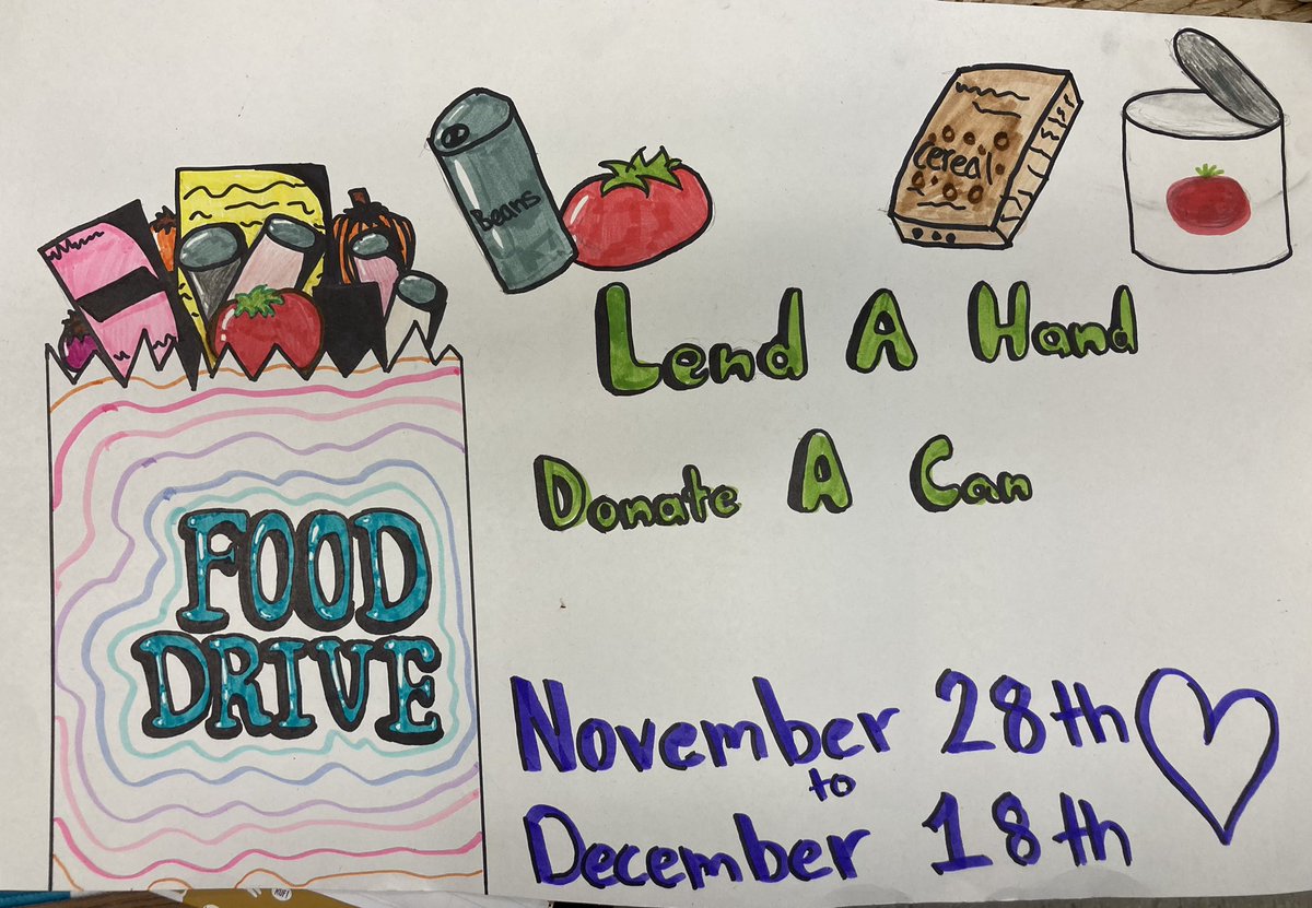 MsTMackintosh's tweet photo. Hey @TribuneDrive Trailblazer families! This upcoming week is our last week for our food and toy drives. If you are able, please donate some nonperishable food items or even a brand new toy to help support a family in our community.  Thank you! ❤️ https://t.co/XaH1tFnre3