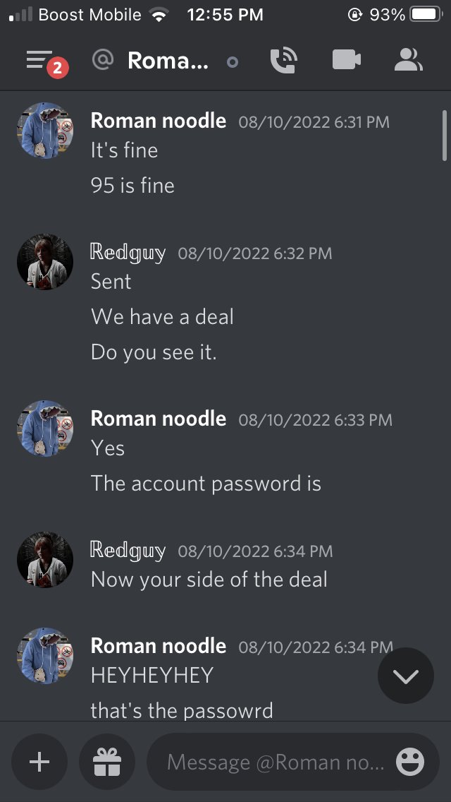 All he wants is the account he rightfully paid for his proof: