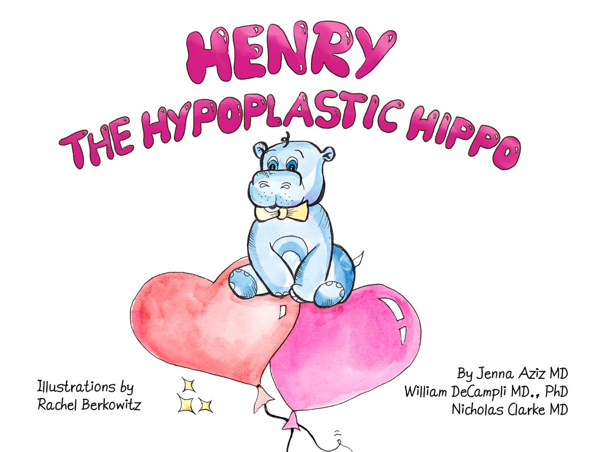 Happy Sunday!!  I present everyone's new favourite children's book 'Henry the Hypoplastic Hippo' which focuses on Henry's journey with Hypoplastic Left Heart Syndrome!!! #cardiacsurgery #education #surgery #childrensbook   amazon.com/Henry-Hypoplas…