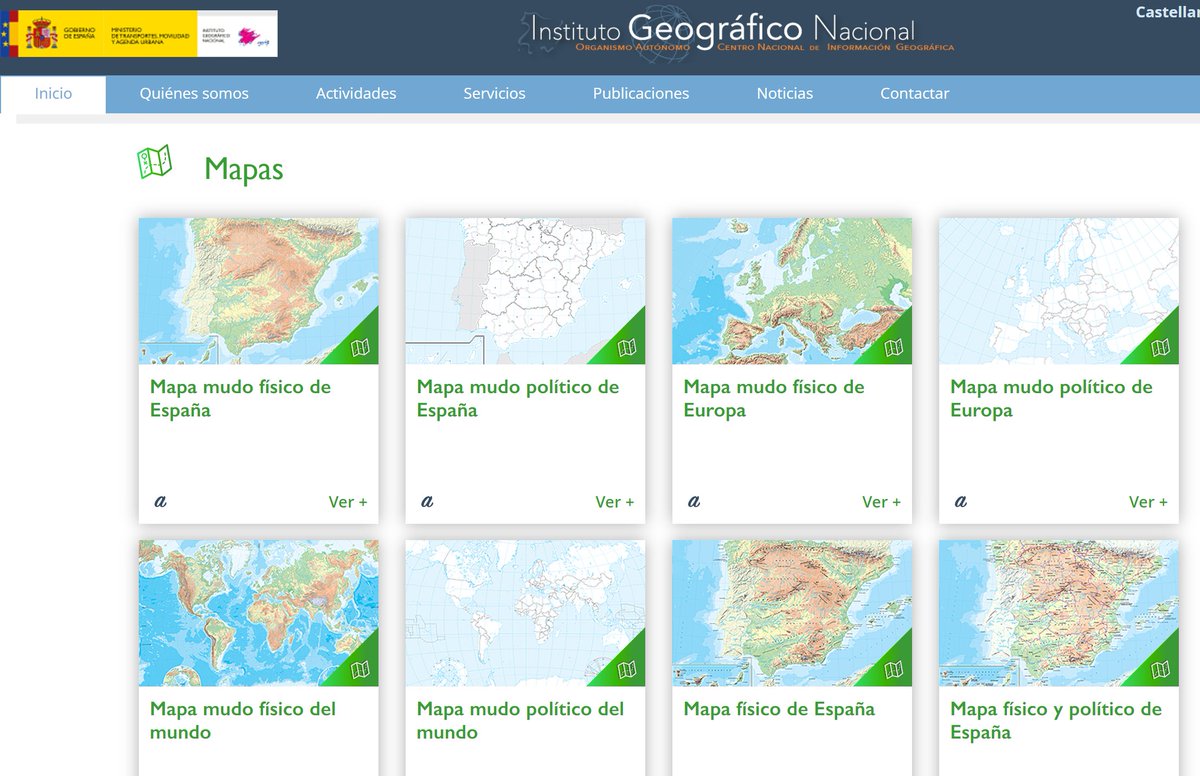 Espacio muy interesante para trabajar la #geografia en el aula!!! de <a href="/IGNSpain/">Instituto Geográfico Nacional-O.A.CNIG</a> 
✴️Recursos en abierto #REA 

‼️MAPAS MUDOS políticos y físicos‼️
#España 🇪🇸 #Europa 🇪🇺 y el mundo 🌍
🔹Currículo #Primaria #ESO y #Bachillerato 
🔗ign.es/web/ign/portal…
<a href="/mitmagob/">Pol</a>
