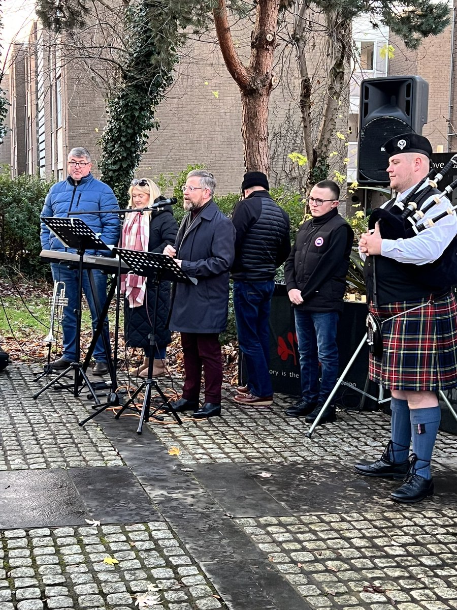 CharterNI's tweet photo. Tullycarnet Christmas service of remembrance today, with families who have lost loved ones this year. Community coming together to support each other.  Supported by NIHE. Thanks to EastPoint Church, Glen Pavis and Jake McCleery. https://t.co/oajgIa1RrG