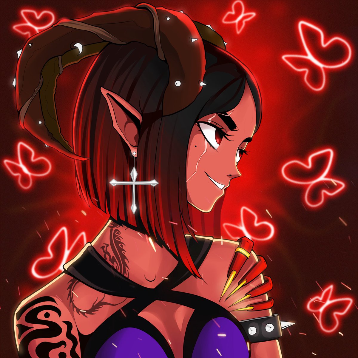 This <a href="/ether/">ETHER</a> demoness😈 came from the underworld and gave me a message telling that no one but the worthy will get the whitelist❤️💌

<a href="/visionofviii/">V</a> <a href="/CValley_/">CV</a> <a href="/ArcanicNFT/">Follow @Arcanic</a>