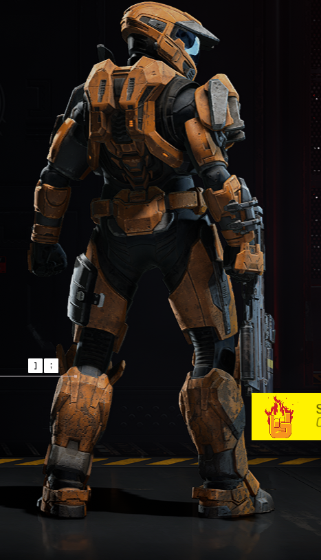 OmegaKarnia's tweet photo. My Halo spartan. Canonically a mark 3. Former ODST. Uses Mk5 Mjolnir Helmet because it rocks. Breacher, close combat expert. One arm shoots at the enemy, the other one breaks jaws. https://t.co/UFg2u2Ou8Q