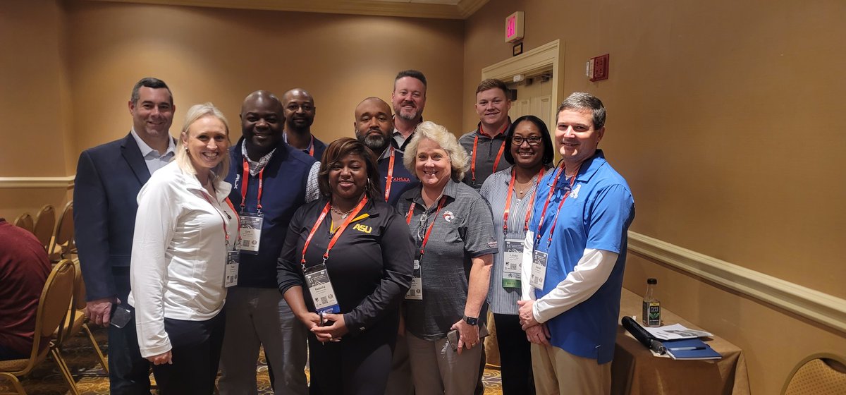 coachitkt's tweet photo. Athletic Directors around the state of Alabama at NADC.Learning,serving and thriving for athletics.
@dr_coach_lev 
@awjr21 
@AHSAAUpdates https://t.co/PE58wsjJGQ