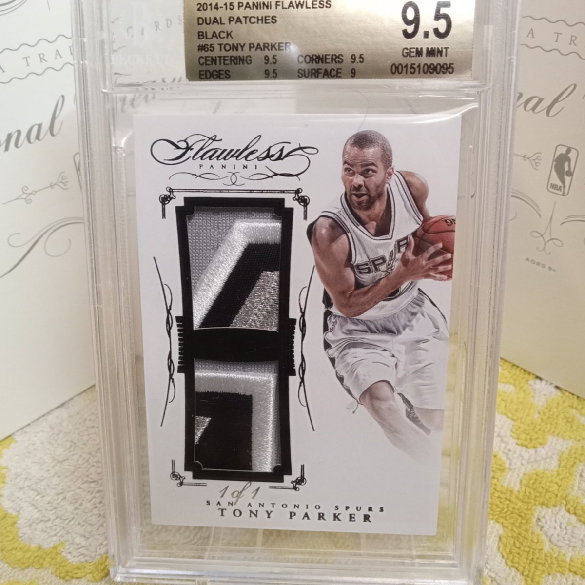 HpCollectables's tweet photo. #Pcfriday * Tony Parker * 2014/15 Flawless Black One of One Duel Patch * Bgs 9.5 * Go Spurs Go !! @HpCollectables @txcollectables3 https://t.co/mHPZJoJcxo
