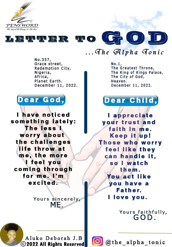 deborah_aluko's tweet photo. Credible Dynasty! 🕊
Feel at home. 😌
#Pensword✍🏽 #faithovereverything #whyworry #authenticrelationship #wordsofwisdom❤️ #DLConversations #happysunday #alphatonic💯 #LettertoGod🔥 https://t.co/2GOVGwL9kl