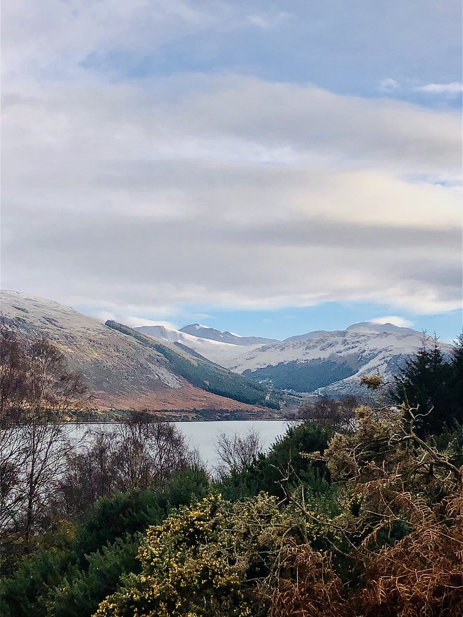 michaela_penny's tweet photo. I do love winter. Winter that involves bright crisp days and NOT wind and rain anyway! Hubby and I managed to get a wee wander up the road before the snow set in. #Lochbroom #cosyfire https://t.co/wkORVgUO6E