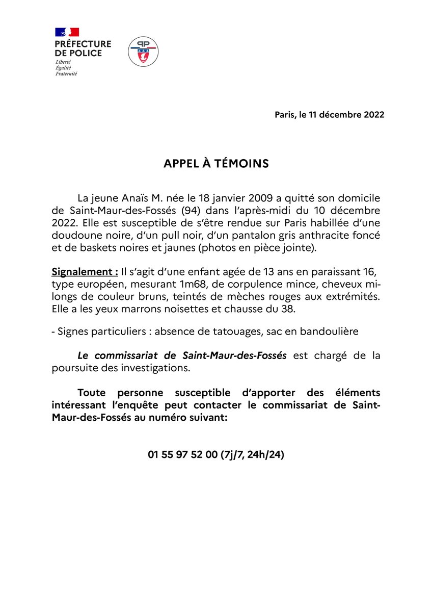 Préfecture de Police tweet media