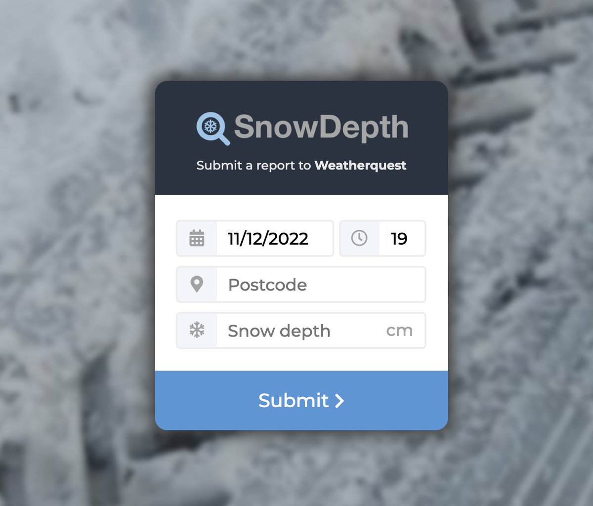 We'd love to know if you've got snow where you are - you can track snow depths across the UK, or submit a snow depth reading for your location, using this link! 🌨️ weatherquest.co.uk/snowdepth/map #uksnow