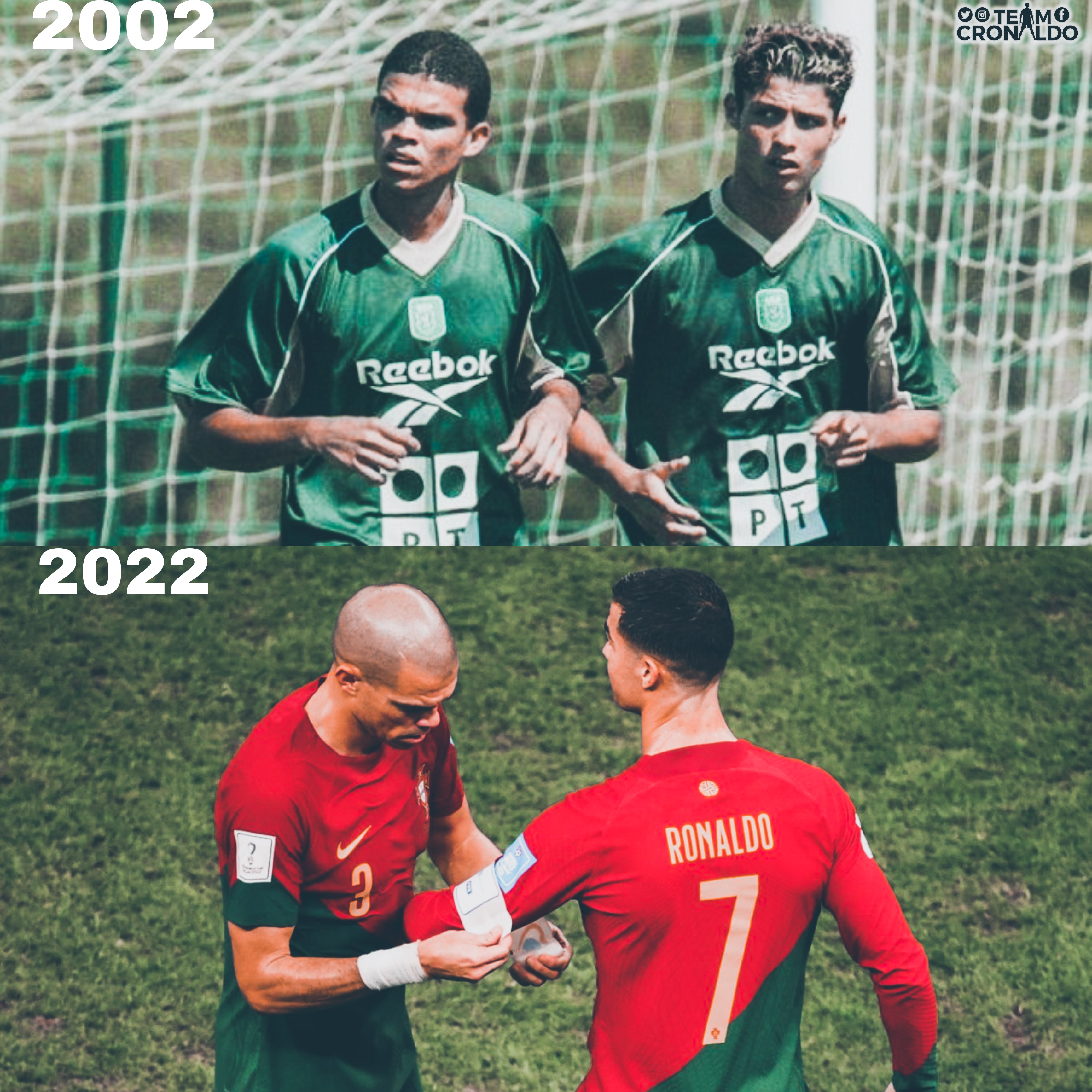 TCR. on X: 'They have come a long way from days in Sporting Lisbon.  Portugal were a nobody in International Football before Cristiano ronaldo  and Pepe came. They won them trophies and