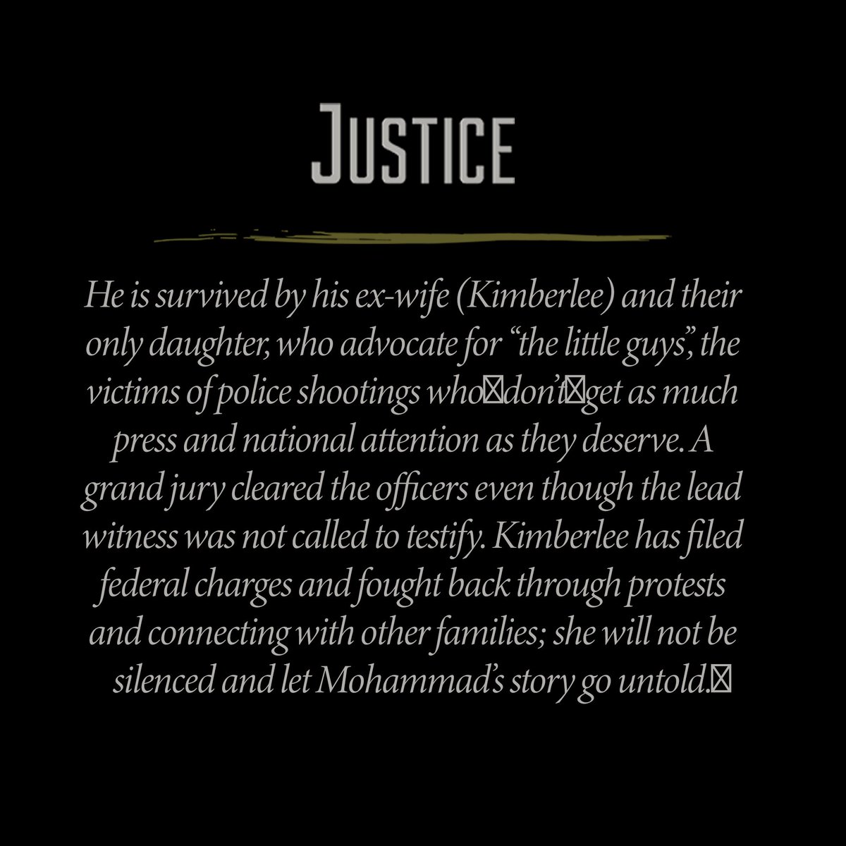 THJInitiative's tweet photo. The police officers withheld medical care from Mohammad for 2 minutes while he bled out in the street. https://t.co/DstQFC3KWf