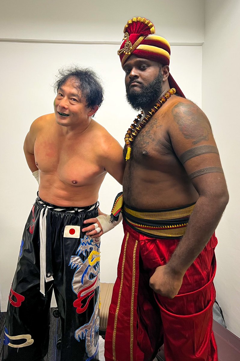 gothampw's tweet photo. It was an honour and privilege to share the ring with you. Hoping to cross paths again in the near future. Thank you Tajiri-san. @TajiriBuzzsaw https://t.co/U3rtwNO8Ki