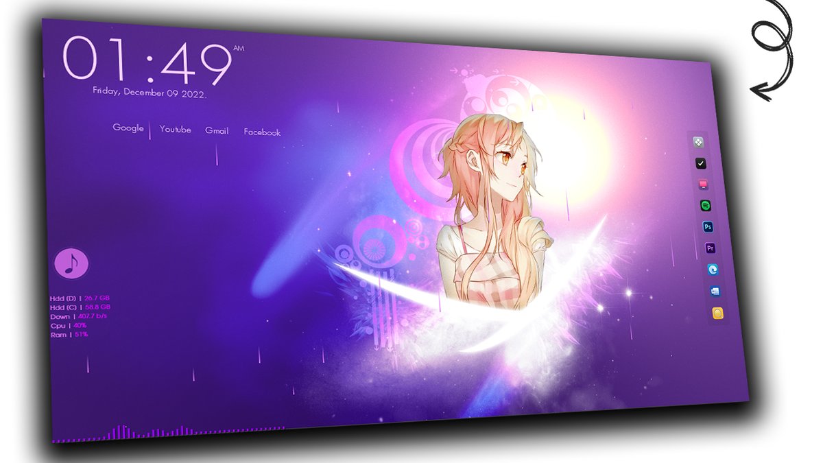 posintech's tweet image. Give Your Desktop a New Look! 😍. Sword Art Online Desktop Theme | PosInTech ---#windowscustomization #desktopcustomization Watch:- youtu.be/PkLAo1ICjh0