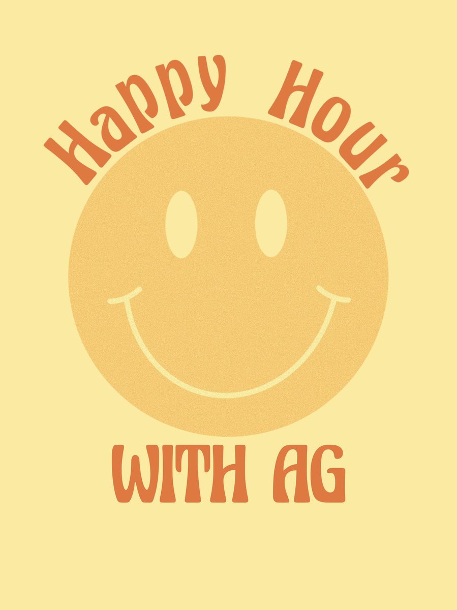 IT’S HERE!!! I’m so happy to (officially) announce my PODCAST! Welcome to Happy Hour with AG :) This has been about a year in the making &amp; boy I cannot wait for y’all to listen to it.
Episode 1 comes out Jan 11! 
@itshappyhourwithag on insta 🌞

logo by @thebrandedp on insta <3