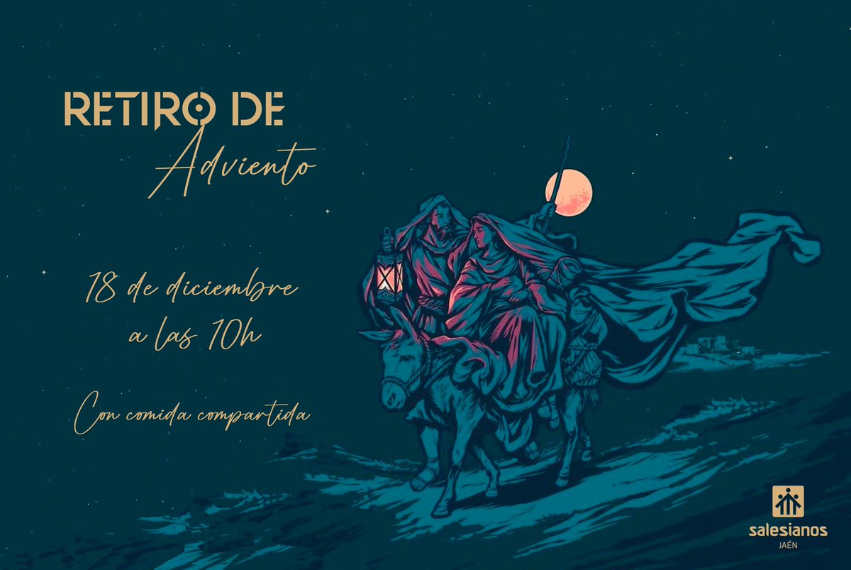 🙏🕯🇷‌🇪‌🇹‌🇮‌🇷‌🇴‌   🇩‌🇪‌    🇦‌🇩‌🇻‌🇮‌🇪‌🇳‌🇹‌🇴‌ ❄🎄

El próximo domingo 18 de diciembre tendremos el Retiro de Adviento de la Casa Salesiana.

Comenzaremos en la parroquia a las 10h, concluiremos con la Eucaristía a las 13h y la comida compartida🥘

Te esperamos!🥰🤗