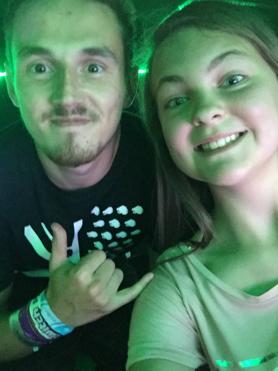 SamSims78's tweet image. When our DD went on the #RazerBus with ⁦@Syndicate⁩ in 2016. Watching for over 6 years! Caitlyn made Mark jealous that afternoon.