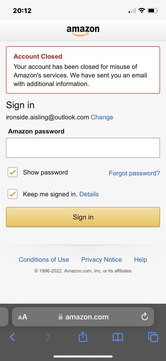 RoseTinted20's tweet photo. @amazon @JeffBezos absolutely ridiculous!!! A prime member for over 7 years! Alexas all over my home prime tv the works and now nothing works because you’ve closed my account for nothing!!! No contact number to discuss it! Selfish money hungry company!! https://t.co/QjcF6zVXHr