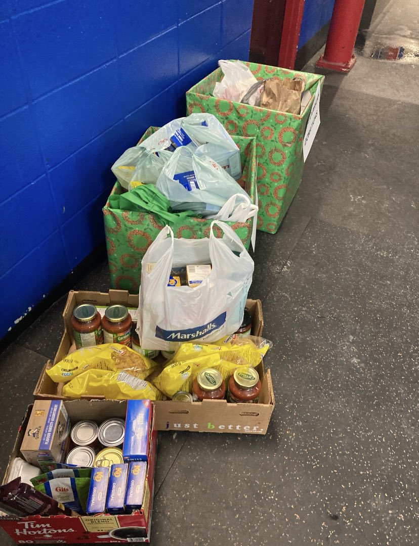 Both teams played hard, Rangers fought back from a 5-2 lead to tie the game 5-5.  Great community support bringing in non perishable food items for <a href="/OkotoksFoodBank/">Okotoks Food Bank</a>  from <a href="/OilersMAA/">Okotoks Oilers U18AA</a> and <a href="/CBHAU18Rangers/">CBHA U18 AA RANGERS</a>