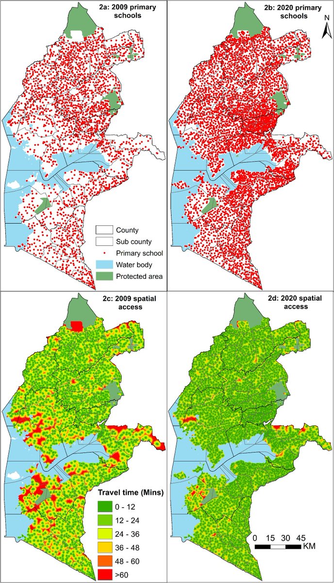 Lead by <a href="/Pete_M_M/">Pete Macharia</a>, we modelled geographic access to schools in western Kenya to assess progress toward timely access to education, identify marginalised children, and support subnational planning.
tandfonline.com/doi/full/10.10…
@unige_ise <a href="/ISG_UNIGE/">ISG</a> <a href="/UNIGEnews/">Université de Genève</a>