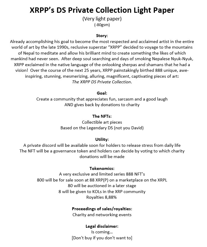 The #DSPrivateCollection NFTs are FLYING off the shelf at <a href="/xrpcafe/">xrp.cafe ☕</a>!

Not only are they STUNNING, but you can get access to DS Collection Discord, future events, charitable donation voting and more to come! 

👇👇👇👇👇
xrp.cafe/collection/ds-…