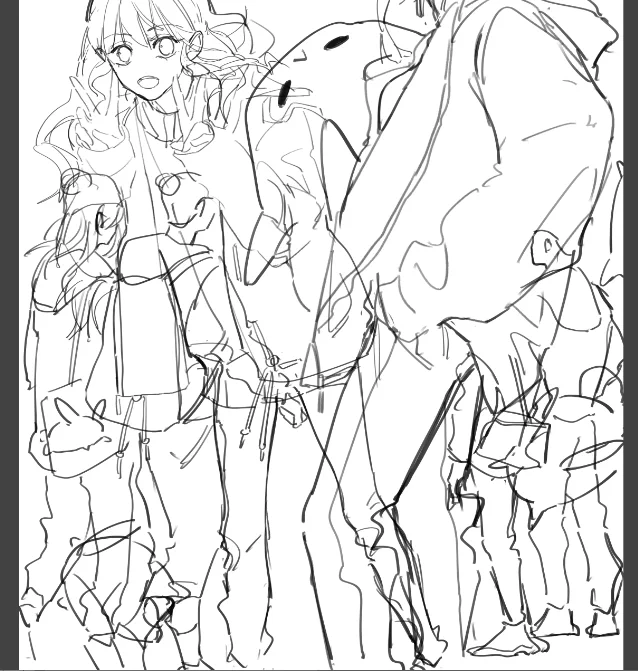 My sketches are like this:
haha you're pathetic if you don't understand what's depicted here🥲 