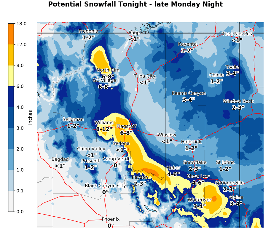 NWS Flagstaff on Twitter "Don't let these sunny skies fool you. Fix