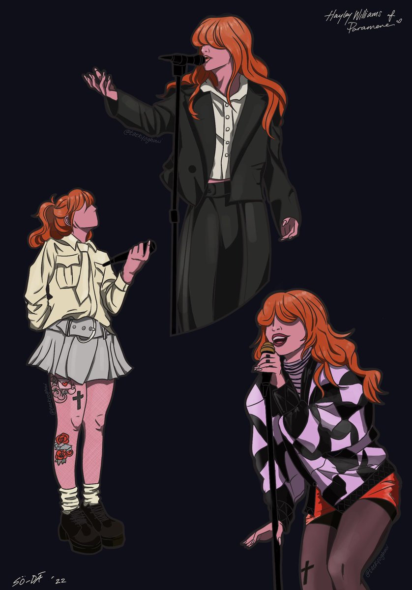 taekyoghouI's tweet photo. drew some of my favourite hayley outfits from the tour! 🧡 https://t.co/8I2M0EPHpw