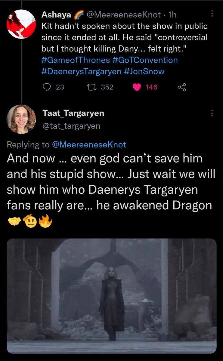GrannyVhagar's tweet photo. Dany stans are the most unserious people i've ever seen 😭🤣 https://t.co/63o0aHVHDI