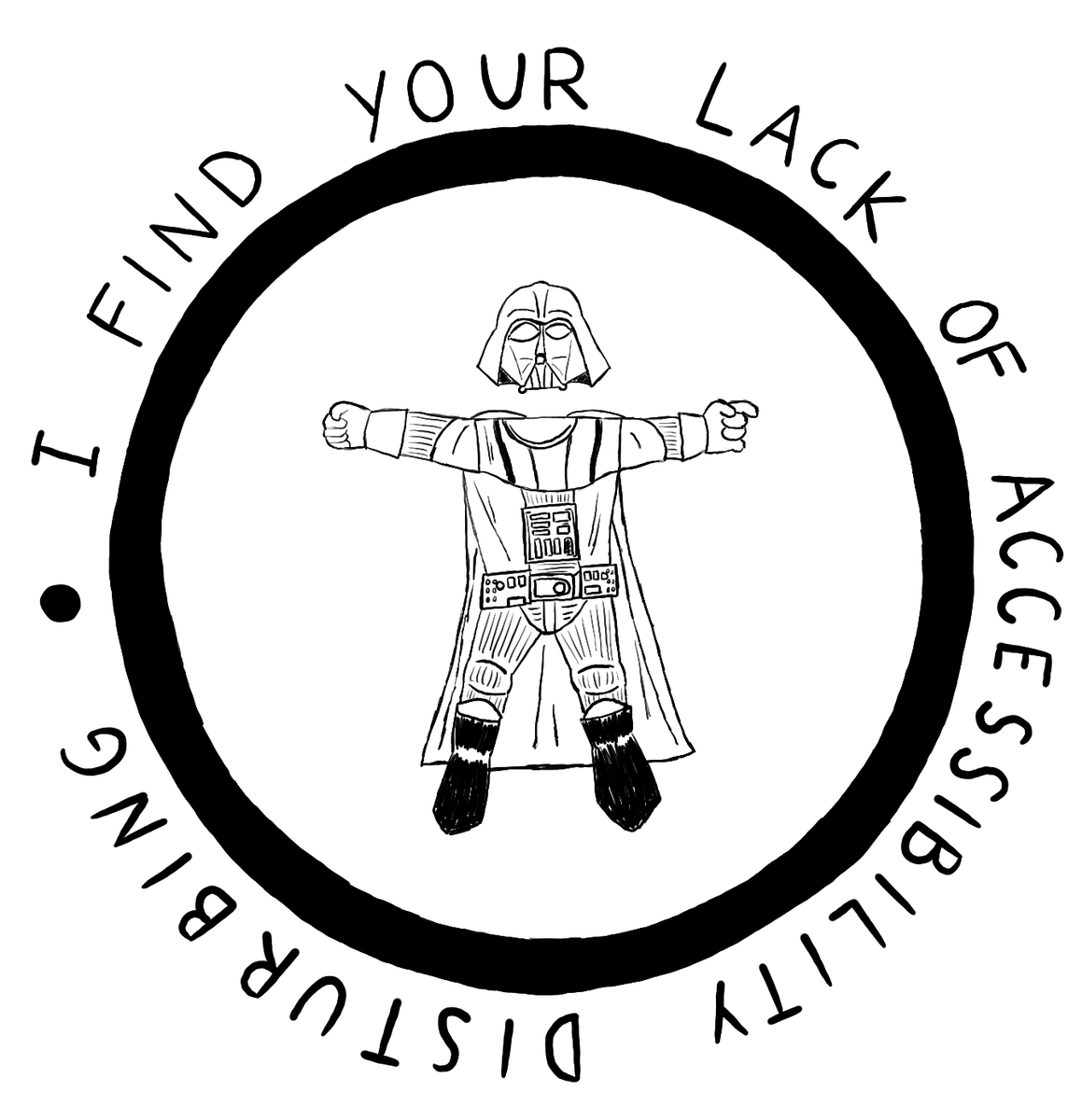 Remember that if you don't work on making your apps accessible, Darth Vader will find your lack of accessibility disturbing. Don't say I didn't warn you... 😁