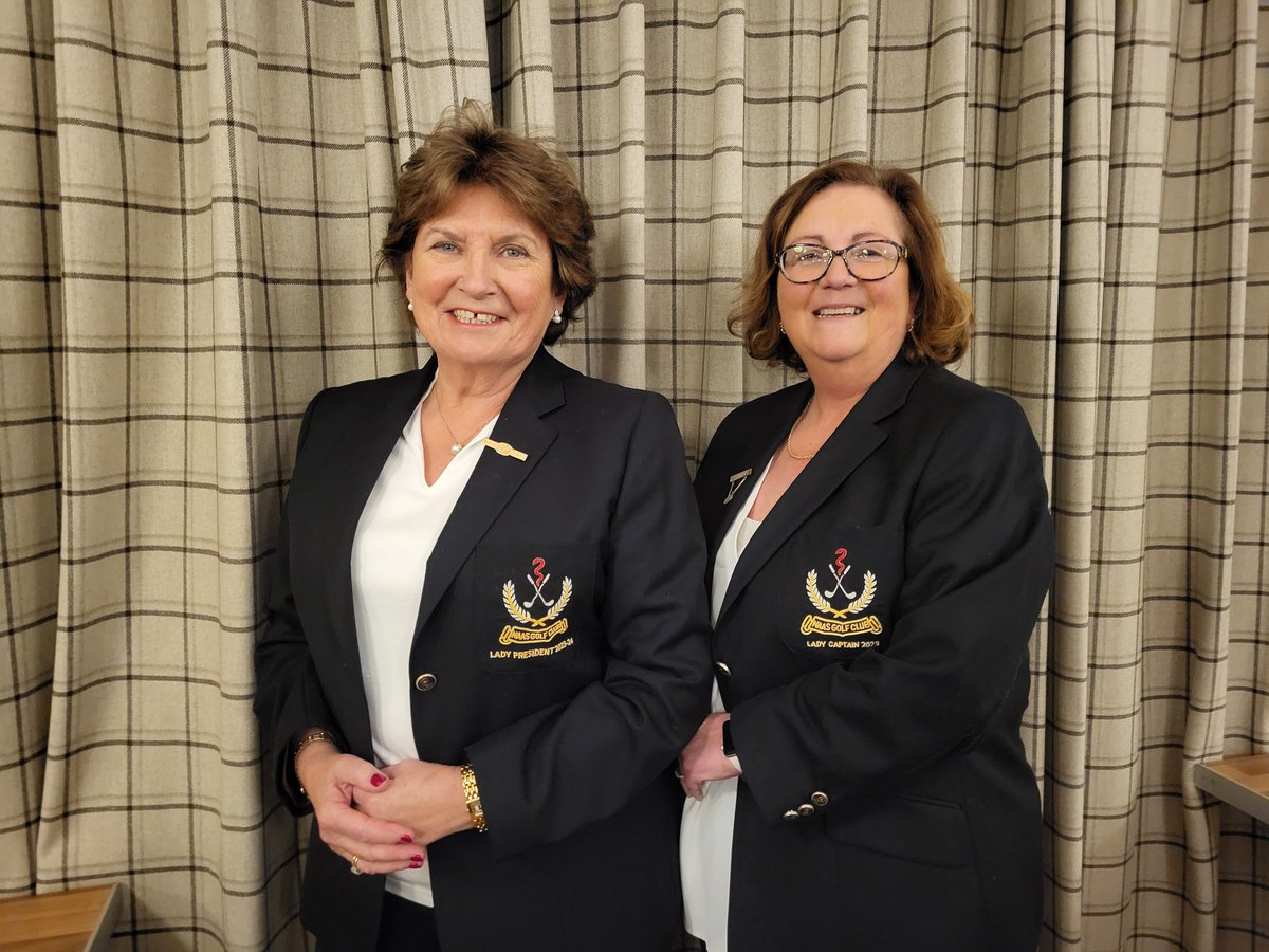 NaasGC's tweet photo. @NaasGC Congrats to new President Anne O' Reilly and Captain Rosemary Byrne of the womens section for 2023 at Naas Golf Club. Have a great year https://t.co/rtNcM5FV5m