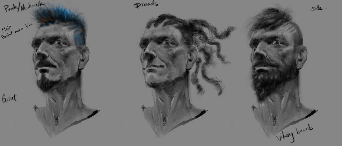 SHCBMETA's tweet photo. Face cyber implants variations for MetaMerc #metacreed #nft  #characterdesign https://t.co/PCqEYxS514